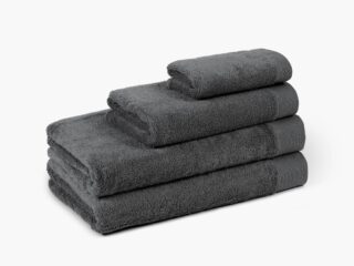 Modal towel and bath towel dark grey by Stofex.