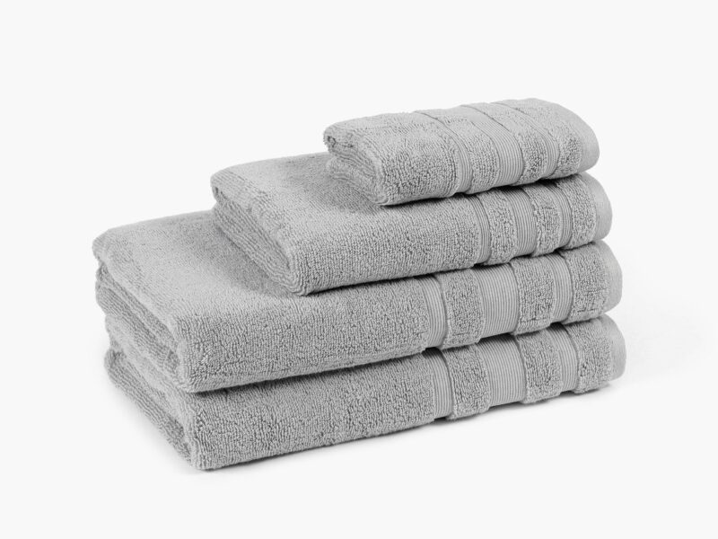 Luxury terry towel / bath towel light grey by Stofex.