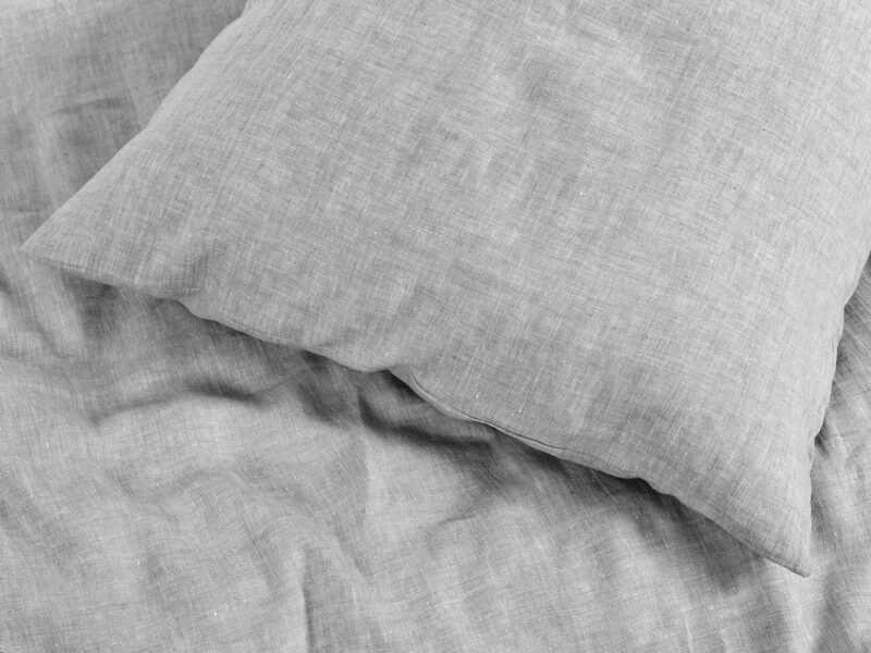 100% linen bedding rustic grey colour by Stofex.