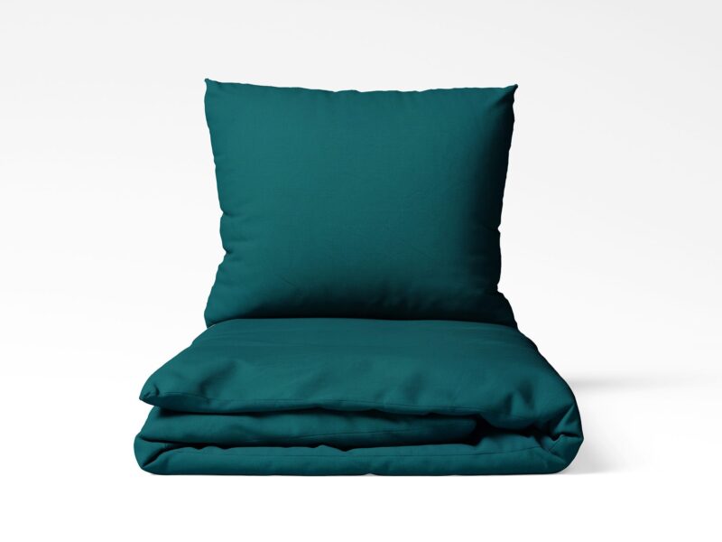 100% linen bedding dark petrol colour by Stofex.