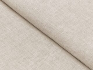 Solid colour linen fabric greige width 150 cm by Stofex.