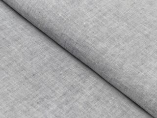 Solid colour linen fabric rustic grey width 145 cm by Stofex.