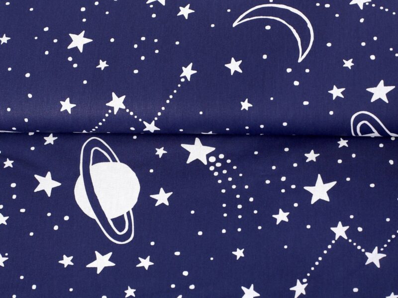 Cotton fabric night sky by Stofex.