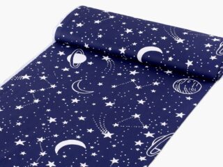 Cotton fabric night sky by Stofex.