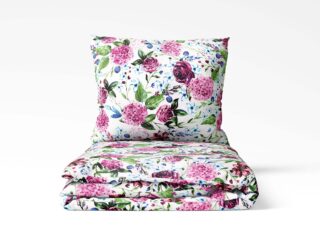 Cotton bed linen hydrangea by Stofex.