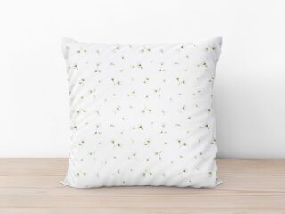 White cotton pillowcase with small flowers by Stofex.