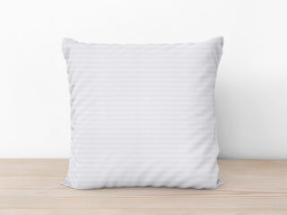 Damask pillowcase stripes 4 mm white by Stofex.