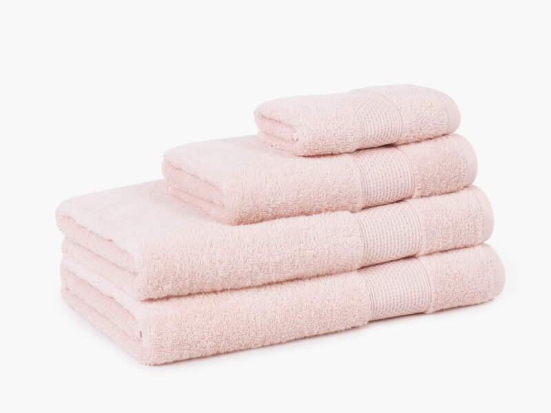 Bamboo towel / bath towel powder pink Baroque by Stofex.