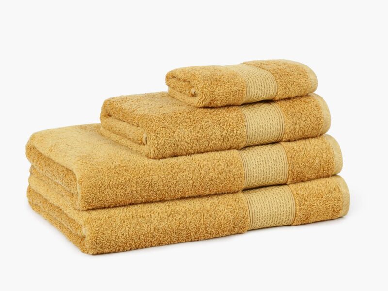 Bamboo towel / bath towel golden Baroque by Stofex.