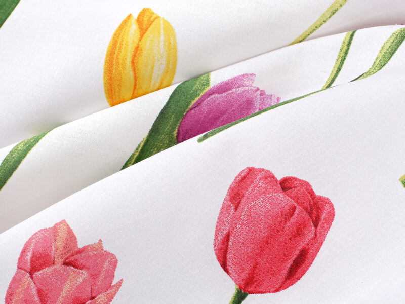 100% cotton fabric tulips width 220 cm by Stofex.