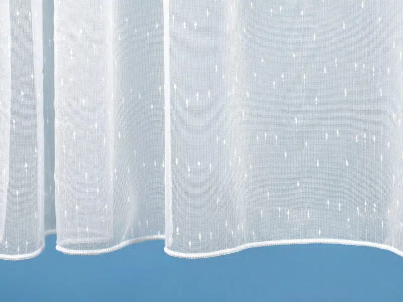 Jacquard sheer curtain with rain motif 163 by Stofex.