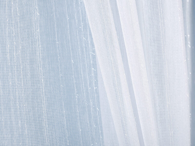 Jacquard sheer curtain with threads pattern 3191 by Stofex.