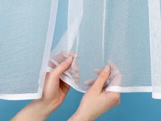 Jacquard sheer curtain mesh net pattern 49923 by Stofex.