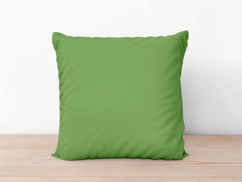 Cotton pillowcase pea green by Stofex.