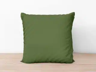 Cotton pillowcase olive green by Stofex.