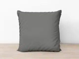 Cotton pillowcase smoke grey by Stofex.