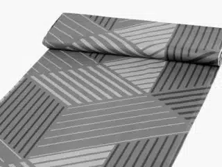 Cotton fabric geometric stripes on grey by Stofex.