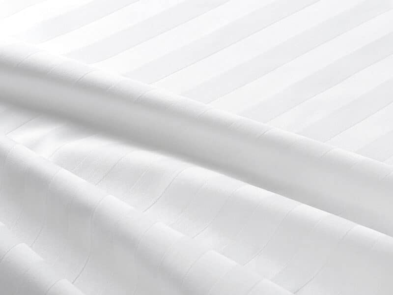 Damask pillowcase stripes 2 cm white by Stofex.