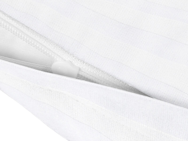 Damask pillowcase stripes 2 cm white by Stofex.