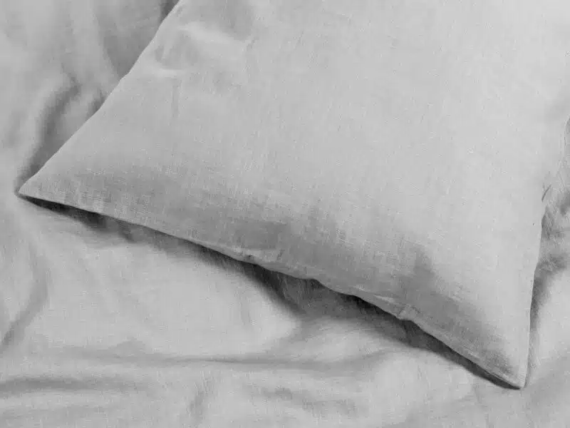 Premium linen pillowcase light grey by Stofex.