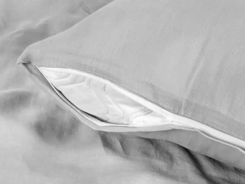 Premium linen pillowcase light grey by Stofex.