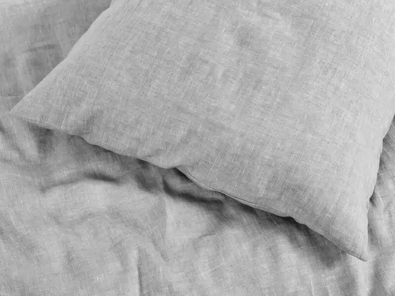 Premium linen pillowcase rustic grey by Stofex.