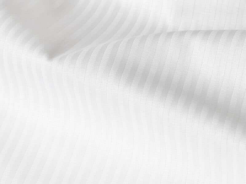 Damask fitted sheet white stripes 4 mm by Stofex.