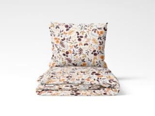 Cotton bed linen autumn leaves by Stofex.