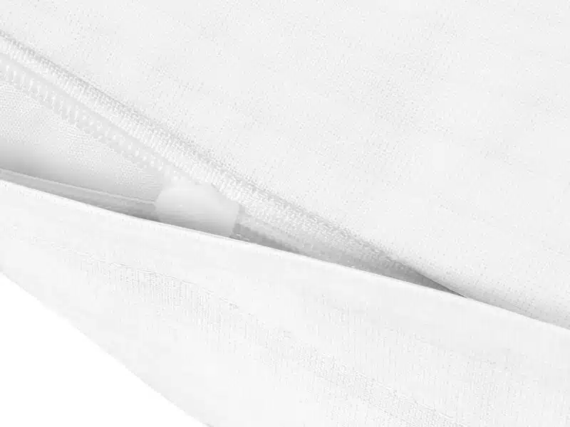 Damask pillowcase stripes 24/6 mm white by Stofex.