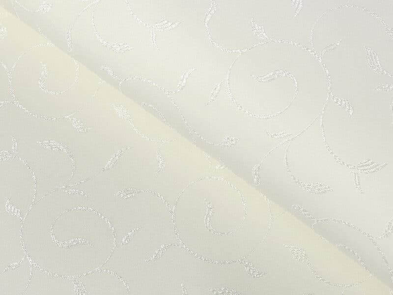 Teflon fabric with ornaments cream width 158 cm by Stofex.