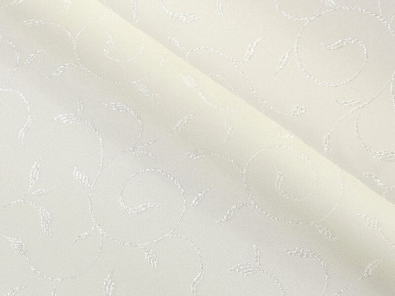 Teflon fabric with ornaments cream width 158 cm by Stofex.