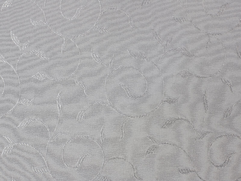 Teflon fabric with ornaments grey width 158 cm by Stofex.