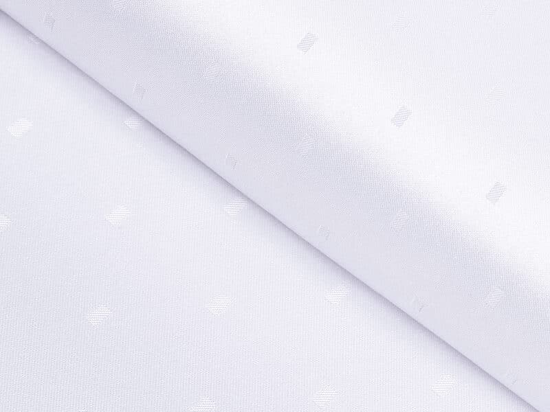 Teflon fabric with rectangles white width 160 cm by Stofex.