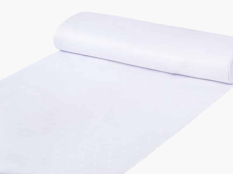 Teflon fabric with rectangles white width 160 cm by Stofex.