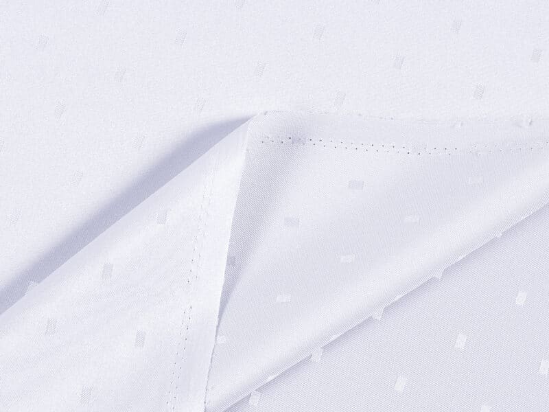 Teflon fabric with rectangles white width 160 cm by Stofex.