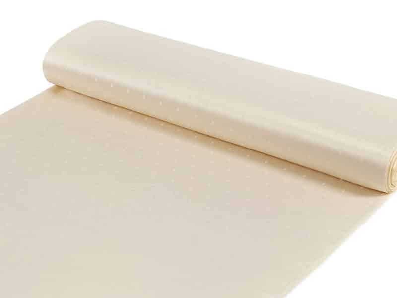 Teflon fabric with rectangles beige width 160 cm by Stofex.