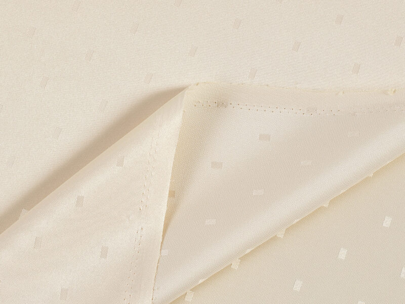 Teflon fabric with rectangles beige width 160 cm by Stofex.