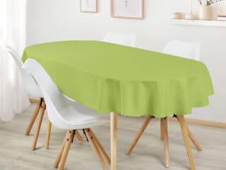 Teflon oval tablecloth green by Stofex.