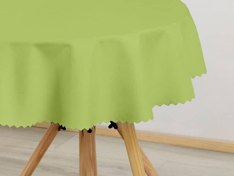 Teflon round tablecloth green by Stofex.