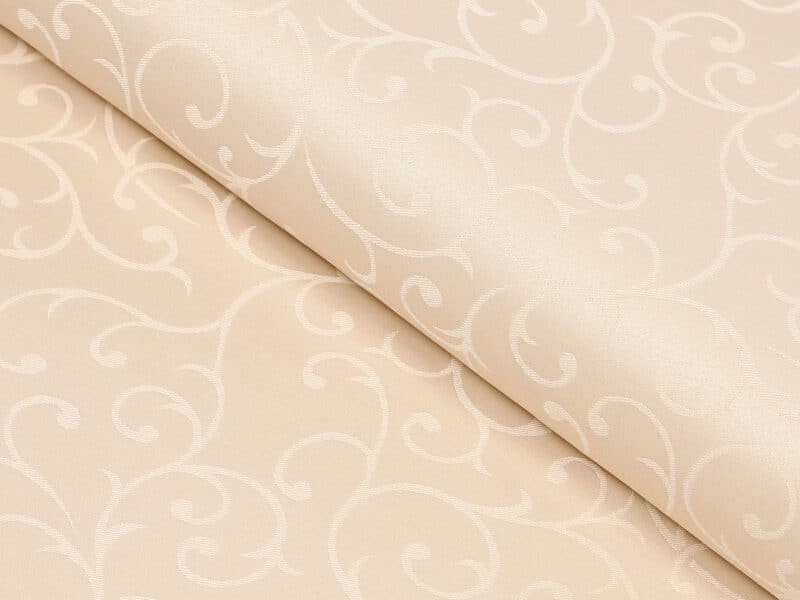 Teflongewebe Schlossmuster beige Breite 160 cm von Stofex.