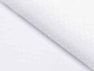 Teflon fabric with dots white width 160 cm by Stofex.