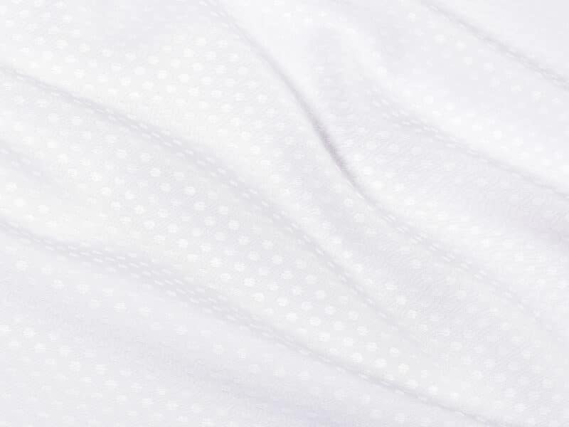 Teflon fabric with dots white width 160 cm by Stofex.