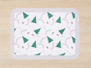 Christmas Teflon placemat Christmas trees by Stofex.