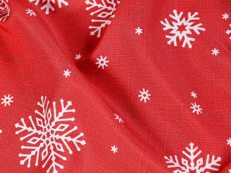 Christmas Teflon table runner Christmas elves by Stofex.