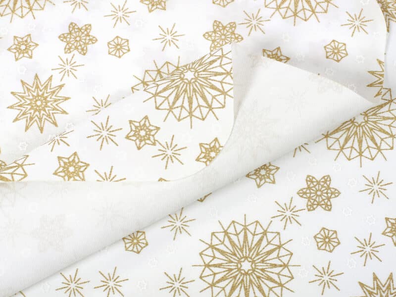 Christmas Teflon golden snowflakes by Stofex.