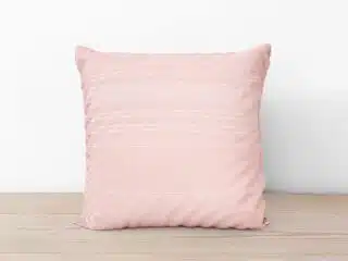 Shiny damask pillowcase stripes pink by Stofex.