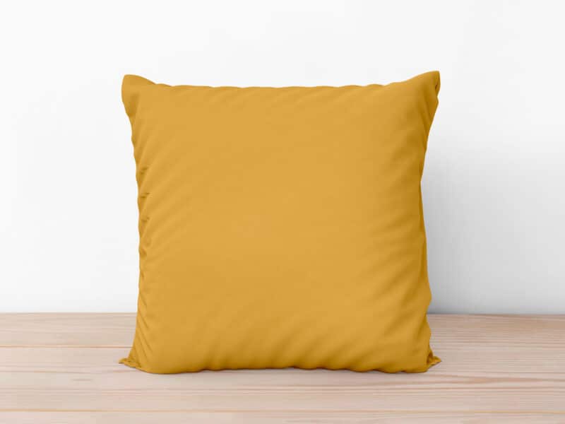 Loneta pillowcase mustard yellow by Stofex.