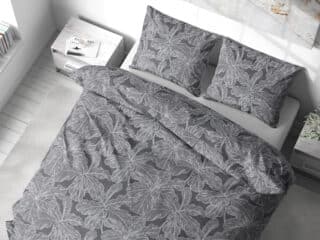 Satin bed linen night leaves by Stofex.