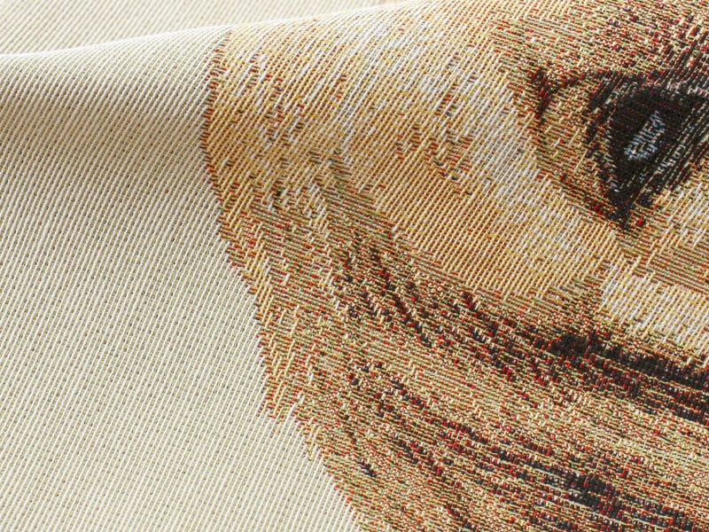 Tapestry pillowcase labrador on beige by Stofex.