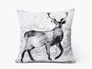 Tapestry pillowcase Christmas reindeer by Stofex.